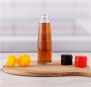 小さなガラスソースボトル